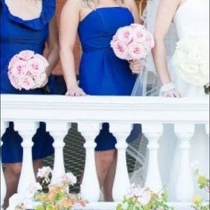 Navy Strapless “Kristyn” LulaKate Bridesmaid Dress